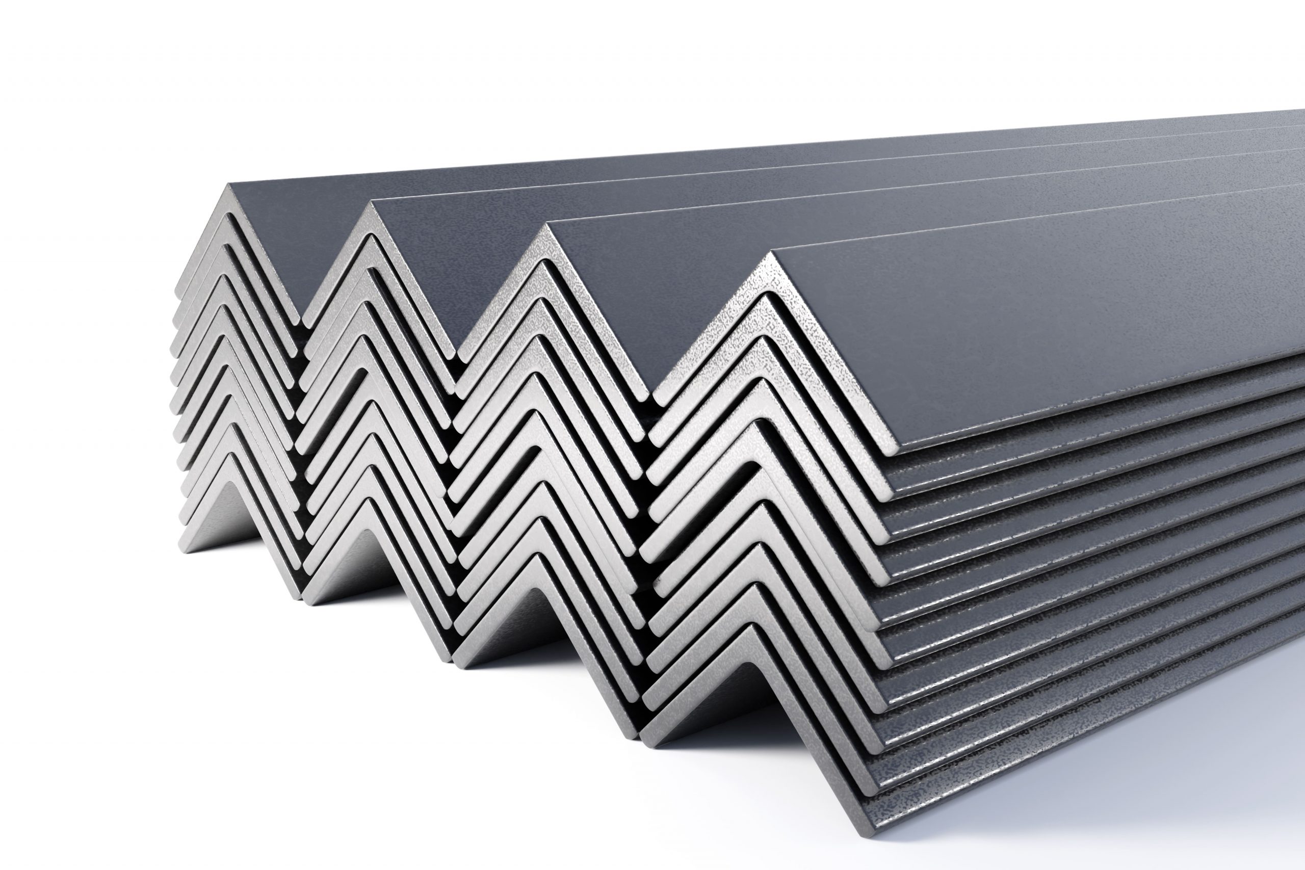 Cantoneira de aço galvanizado em uso na construção civil